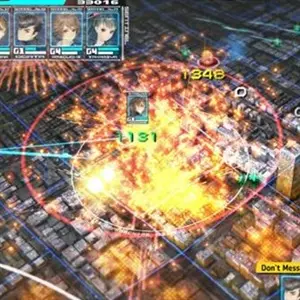 13 Sentinels Aegis Rim - Interface de batalha