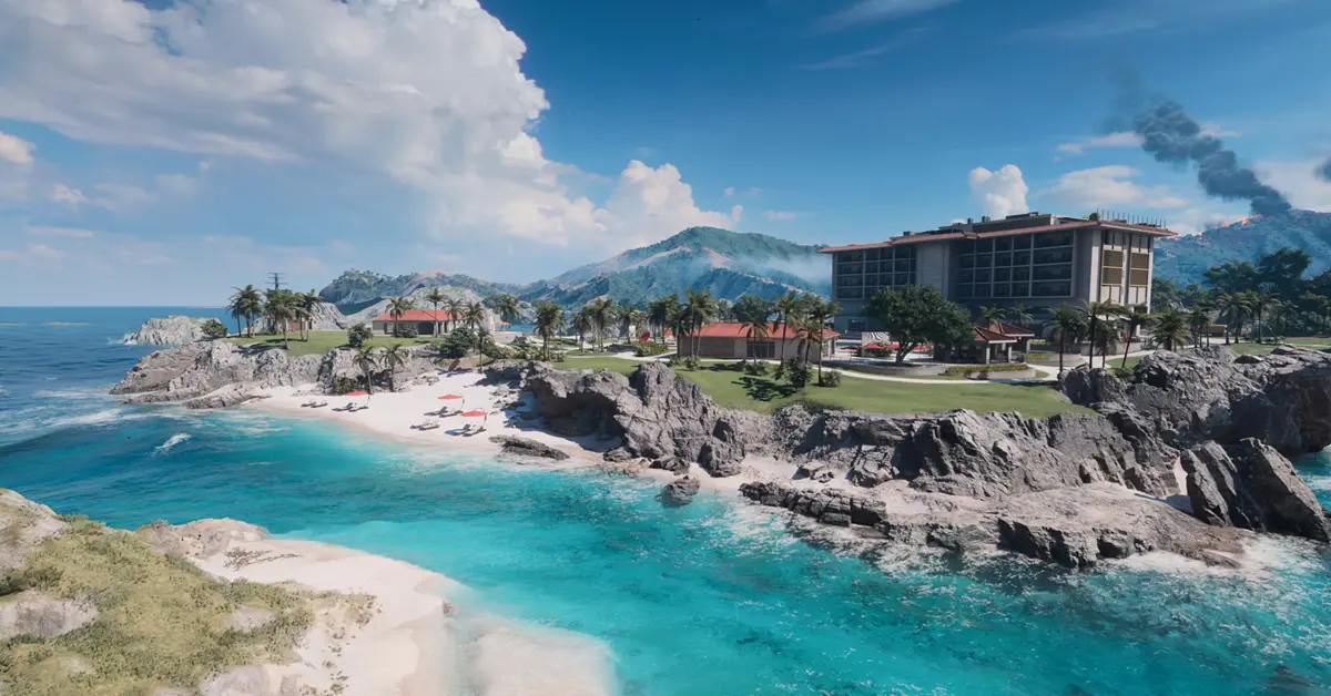 Escaramuça de combate naval de Battlefield 6 perto das costas de Tsuru Reef