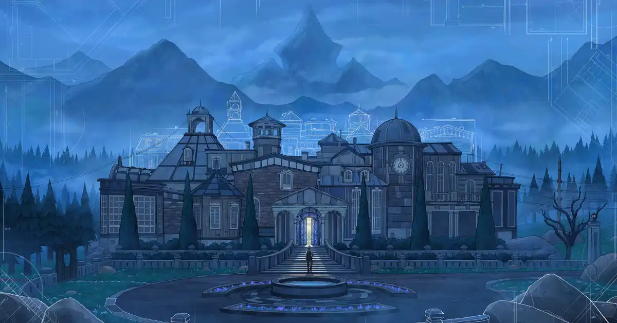 Blue Prince desafia os jogadores a desenharem a sua própria masmorra em Mt. Holly. Blue Prince desafia os jogadores a desenharem a sua própria masmorra em Mt. Holly.