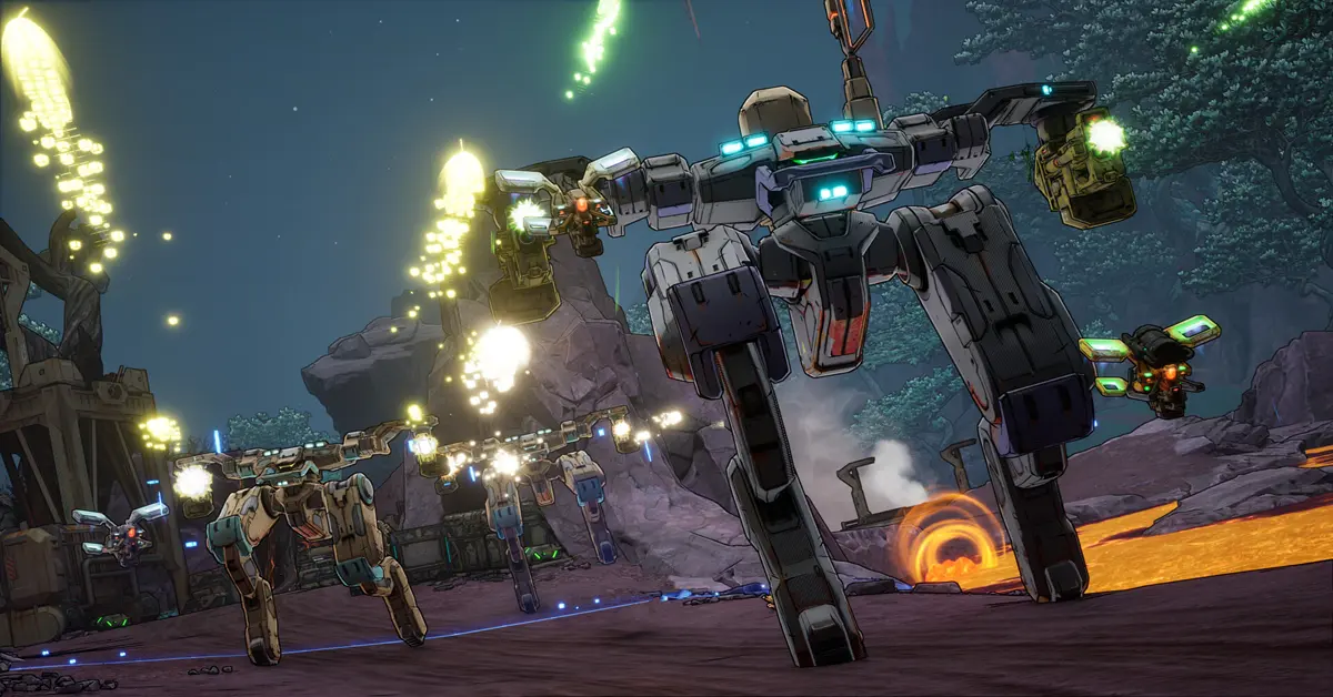 Captura de ecrã do DLC de FL4K em Borderlands 4 no PC