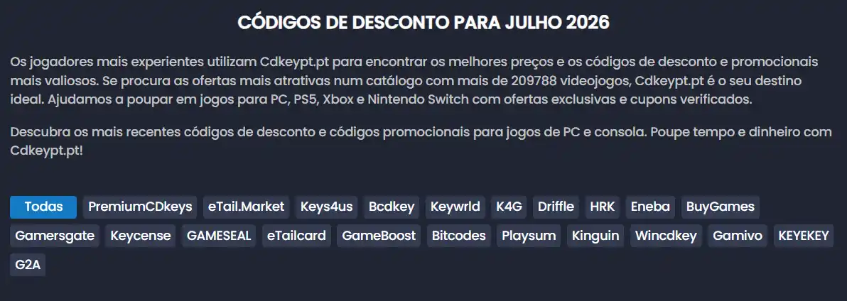 Porque é que os preços são tão baixos na Cdkeypt