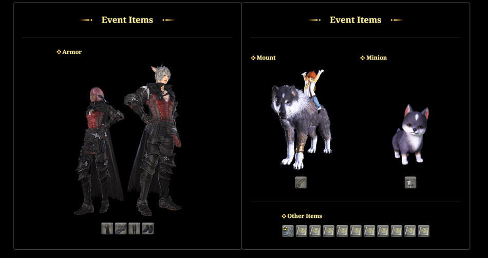 Recompensas de crossover FFXIV x FFXVI