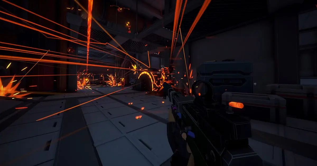 Árvores de upgrades infinitas permitem transformar blasters normais em pesadelos táticos.