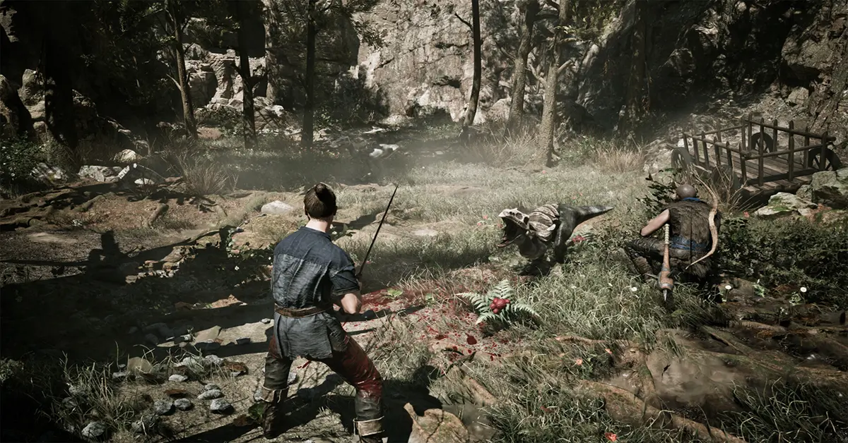 Jogabilidade de combate de Gothic Remake contra Scavengers