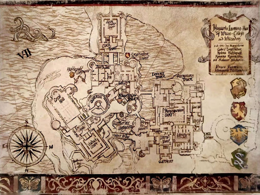 Mapa do Hogwarts legacy revelado magicamente na sua totalidade