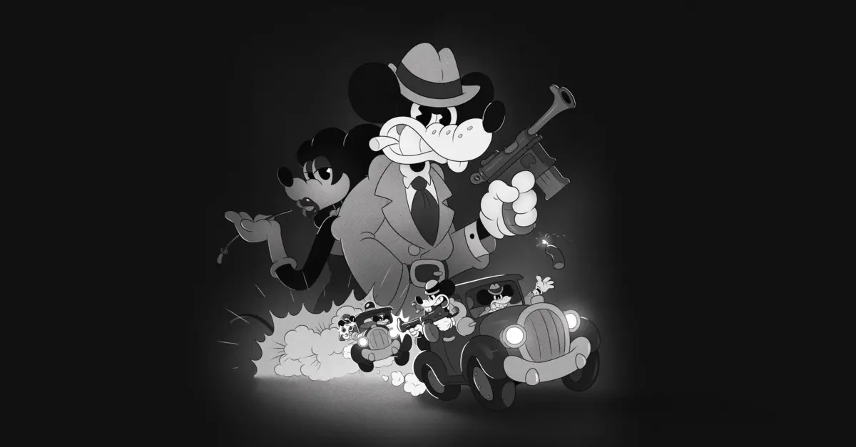 Mergulha no caos a preto e branco desenhado à mão de Mouseburg a partir de amanhã.