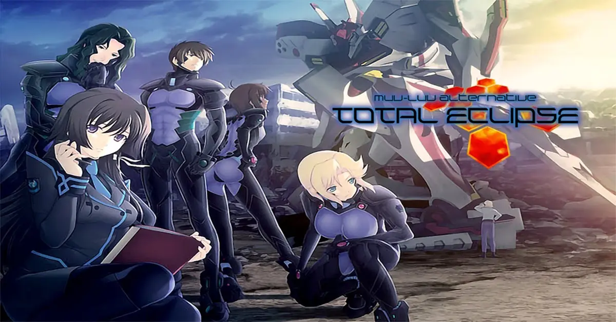 Cena de combate TSF em Muv-Luv Alternative Total Eclipse Remastered.