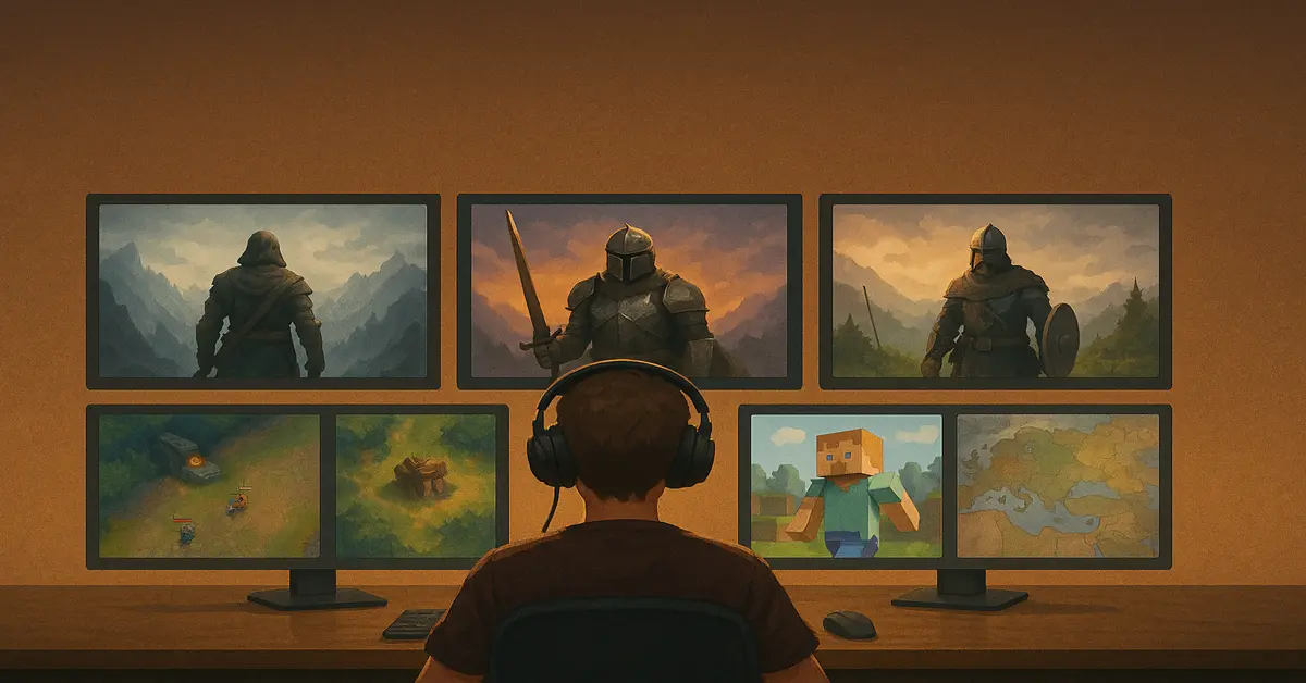 Os meus 6 videojogos