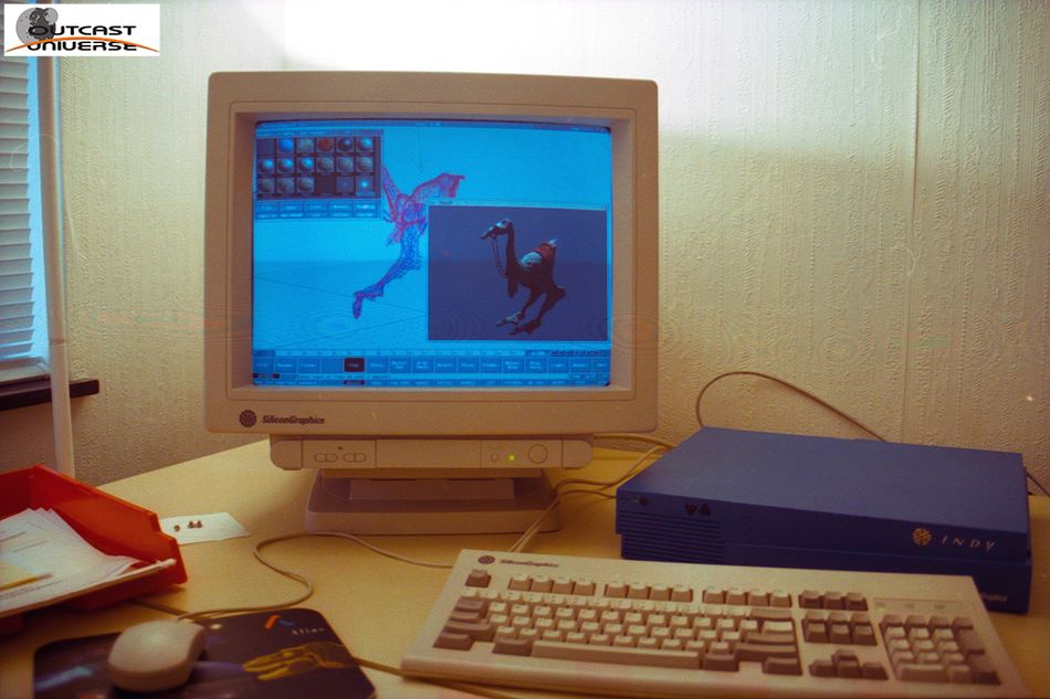 Primeiro protótipo do Outcast, criação do Twon-ha