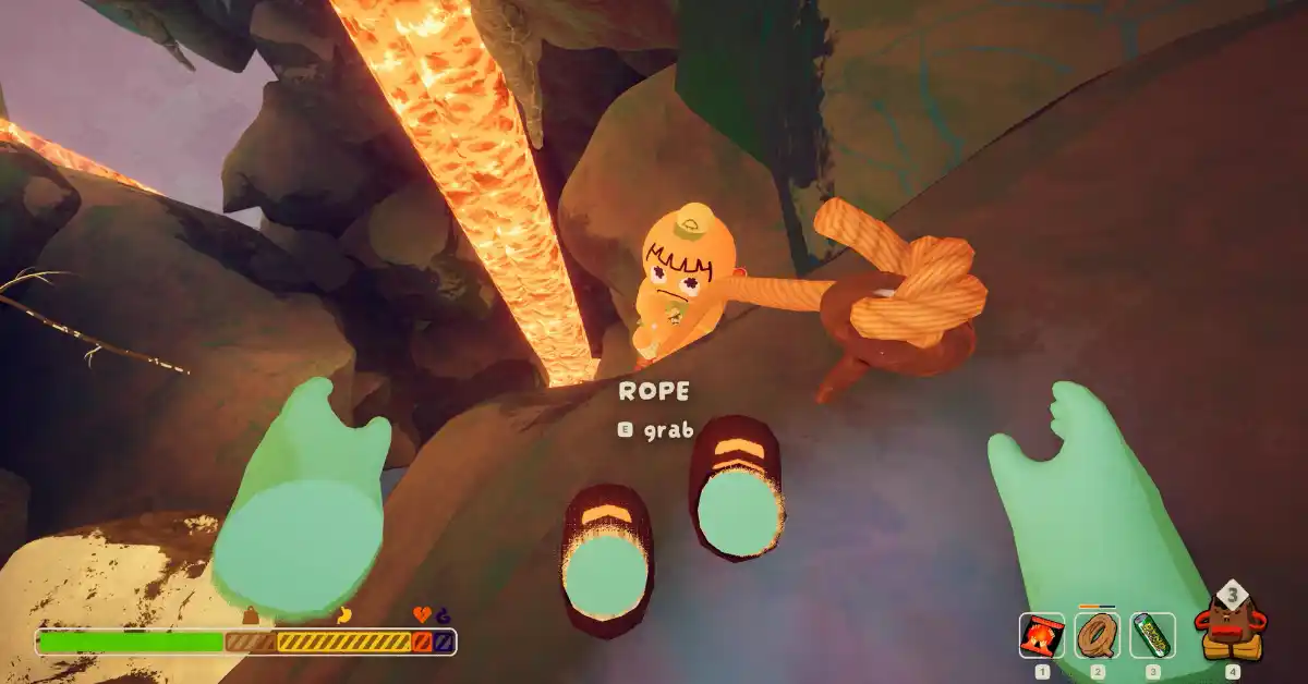 PEAK força os jogadores a confiarem nos colegas de equipa para escalar montanhas traiçoeiras.