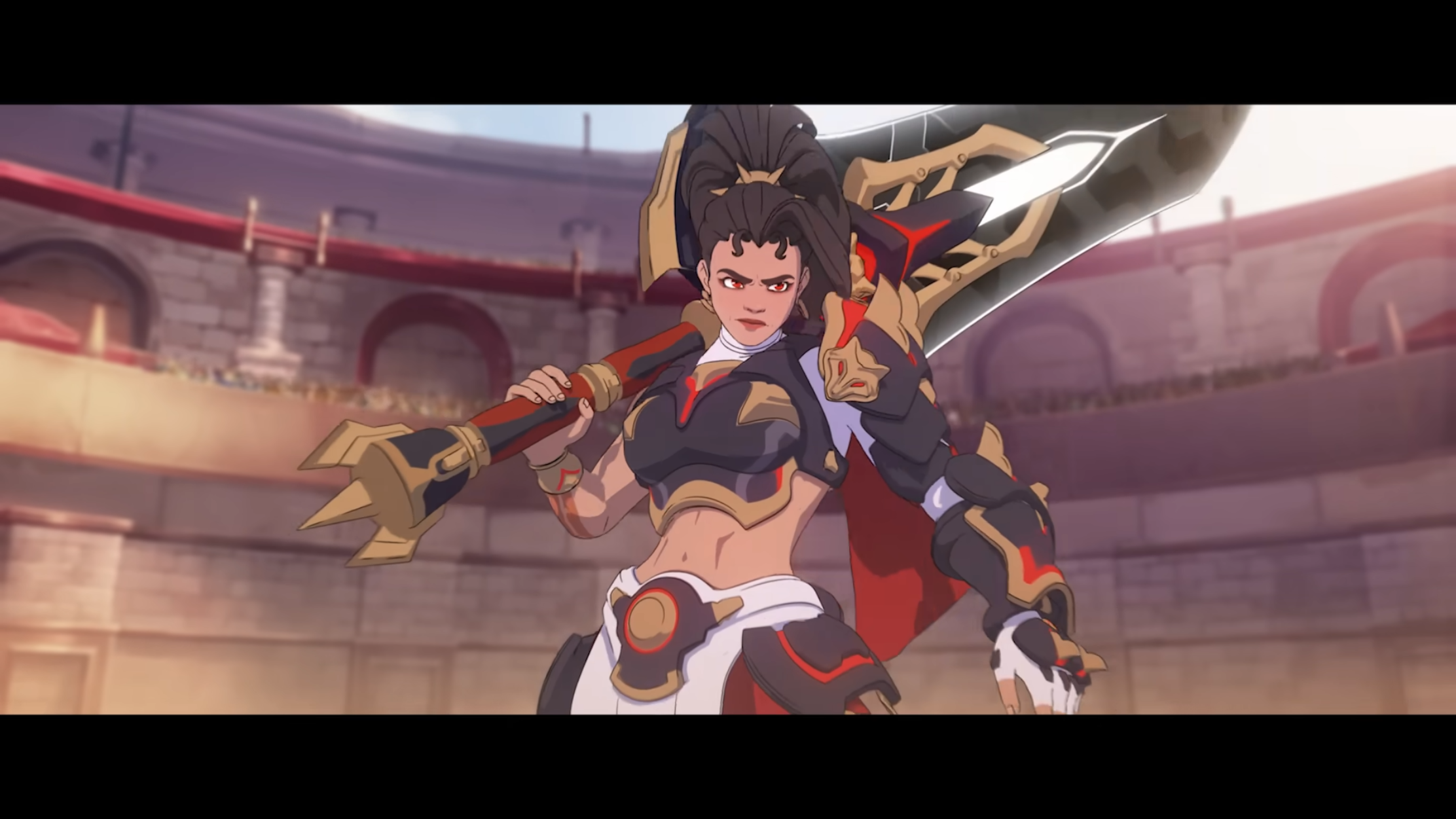 Vendetta de frente para a câmera