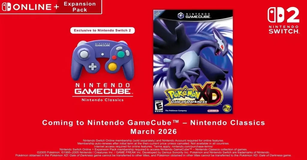 Pokemon XD Gale of Darkness Nintendo Switch