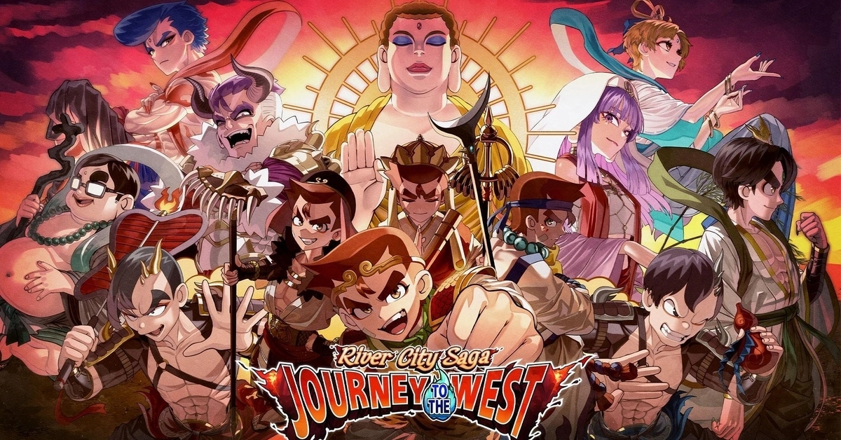 <em>Kunio assume o papel de Sun Wukong, trazendo a ação clássica de beat-'em-up para um cenário mítico.</em>