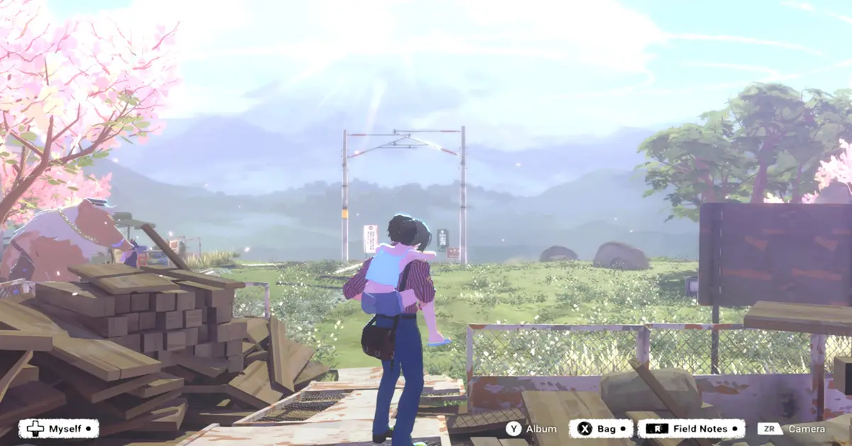 Captura de ecrã das mecânicas de fotografia em OPUS Prism Peak.