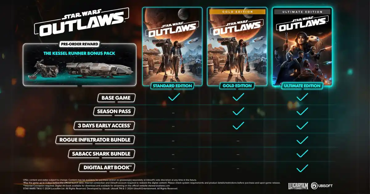Economize muito em Star Wars Outlaws – Todas as edições com o melhor preço