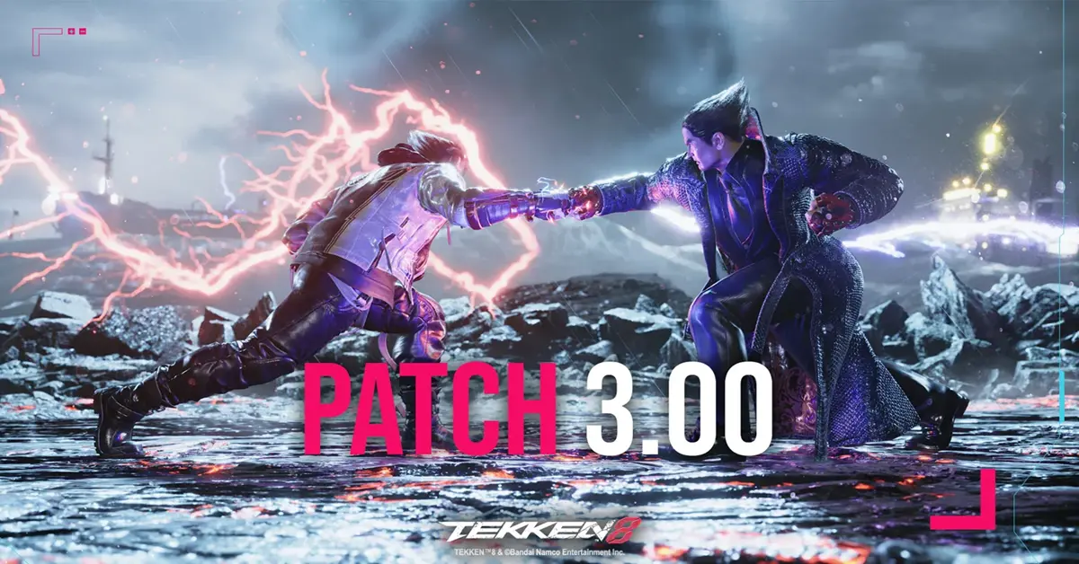 Personagens da Temporada 3 de Tekken 8 em confronto com as auras do sistema Heat