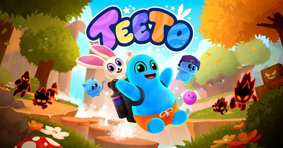 Teeto e Nory unem forças para purificar a corrupção das sombras no jogo de plataformas 3D de estreia da Eat Pant Games.