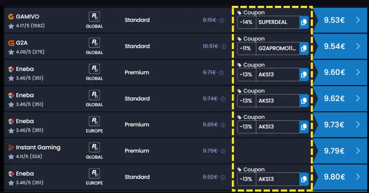 Confira cupons de desconto no Cdkeypt