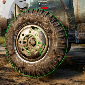 Truck Mechanic Dangerous Paths - Roda Dianteira