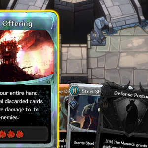 Vambrace Dungeon Monarch - Carta de Oferta Queimada
