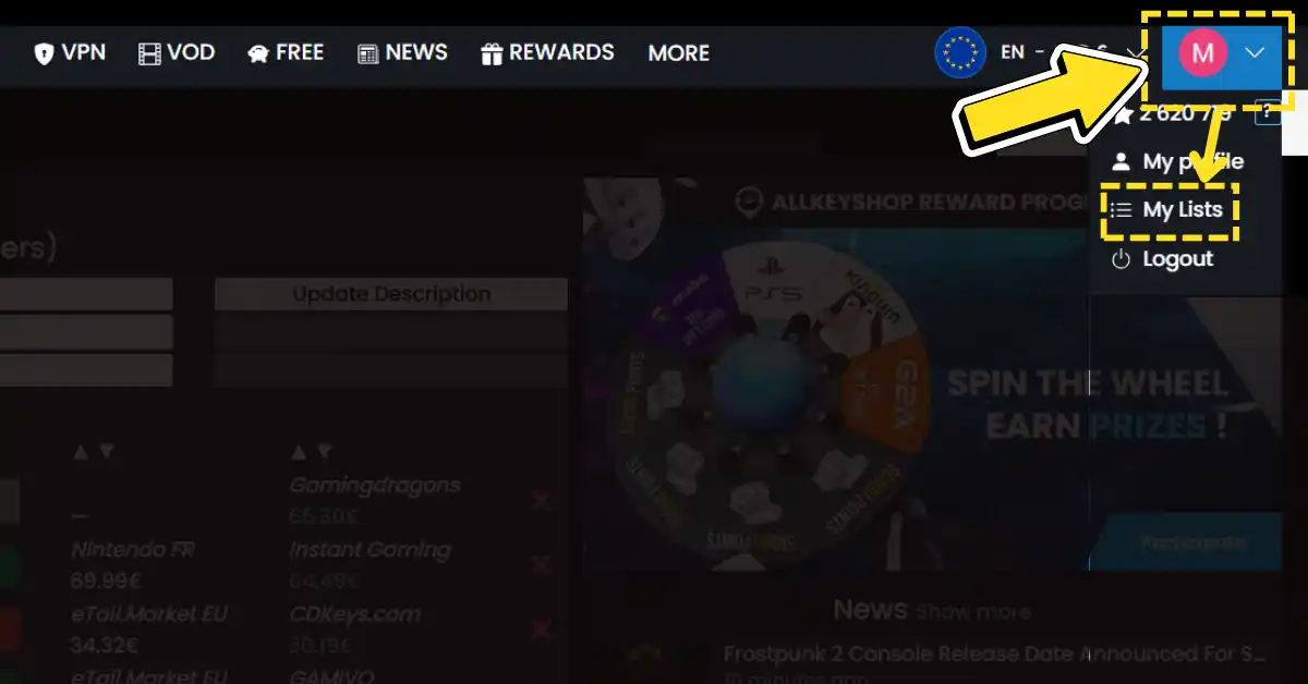 Como acessar sua Wishlist