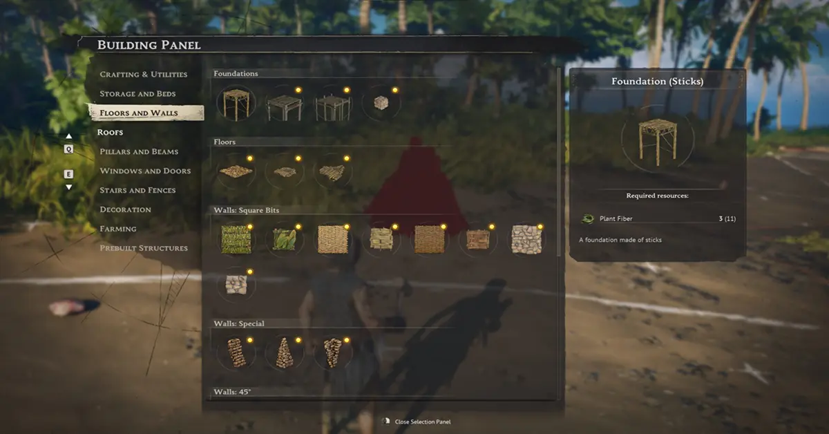 Jogadores a colaborar para construir uma base costeira fortificada em Windrose.