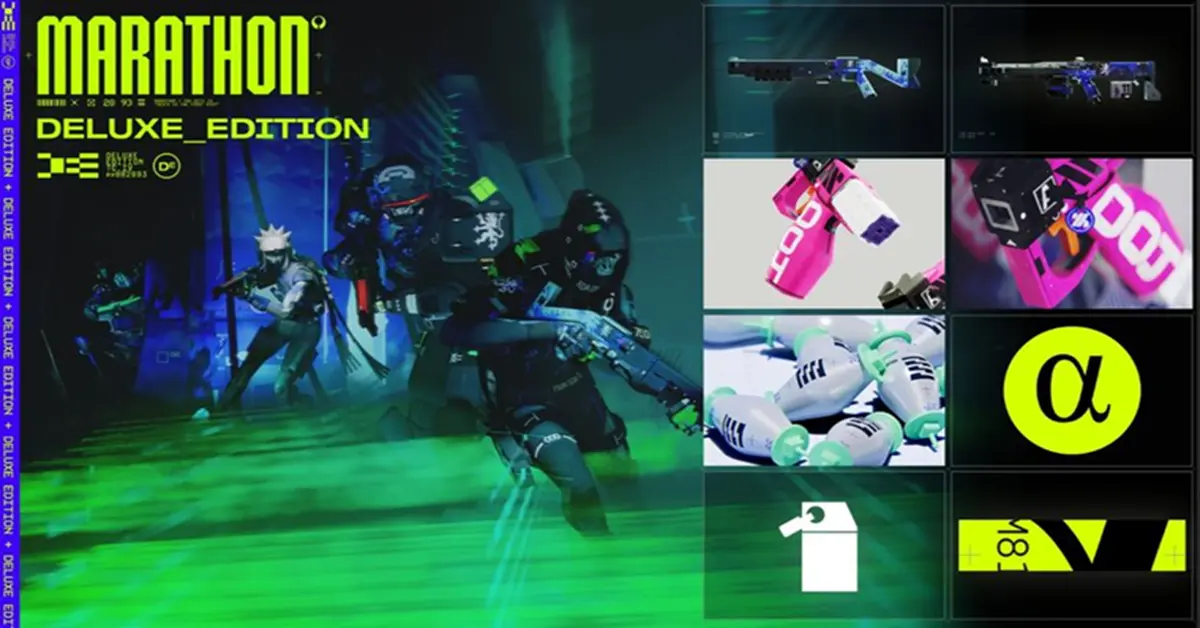 Screenshot de gameplay do Marathon ou uma colagem de títulos do Game Pass de março