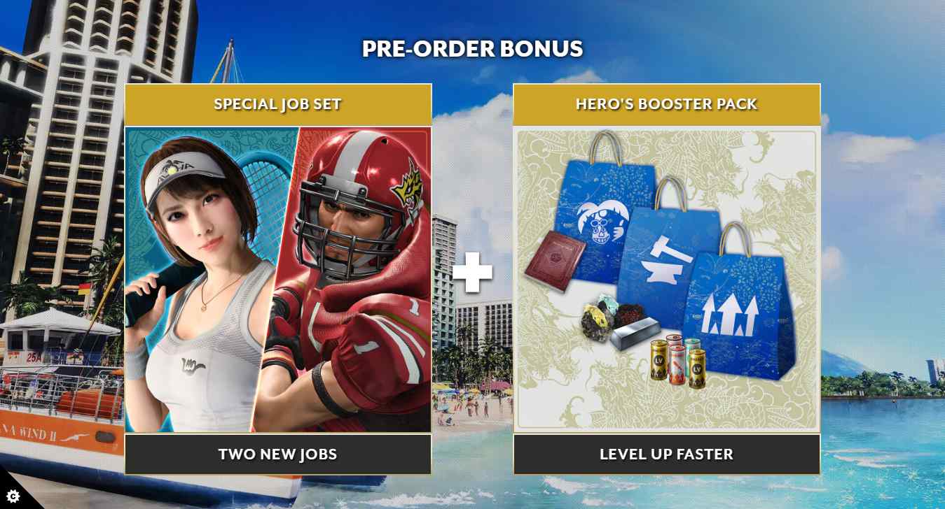 Bônus de pré-venda de Yakuza Like a Dragon: Infinite Wealth
