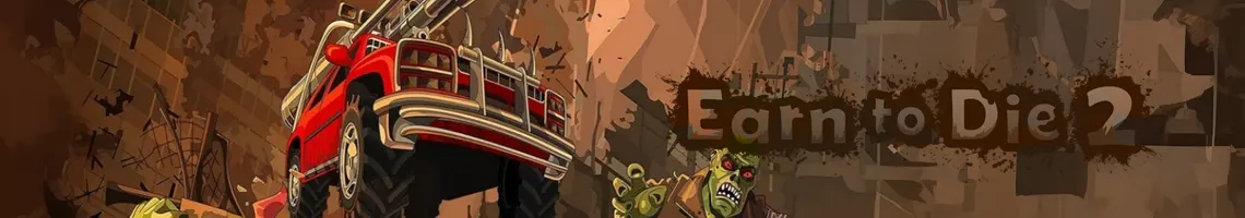 UM JOGO DE CONDUÇÃO 2D ONDE ATROPELAS ZOMBIES: EARN TO DIE 2