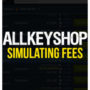 Simulação de taxas na compra de jogos da AllKeyShop