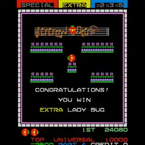 Arcade Archives 2 Lady Bug - Recolhe letras