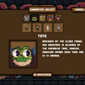 Backpack Dungeon - Seleção de Personagem
