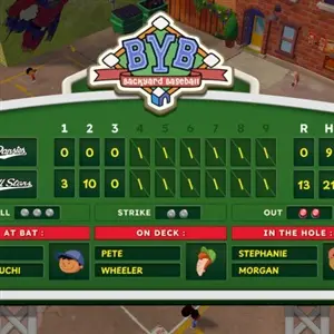 Backyard Baseball - Placar de pontuação