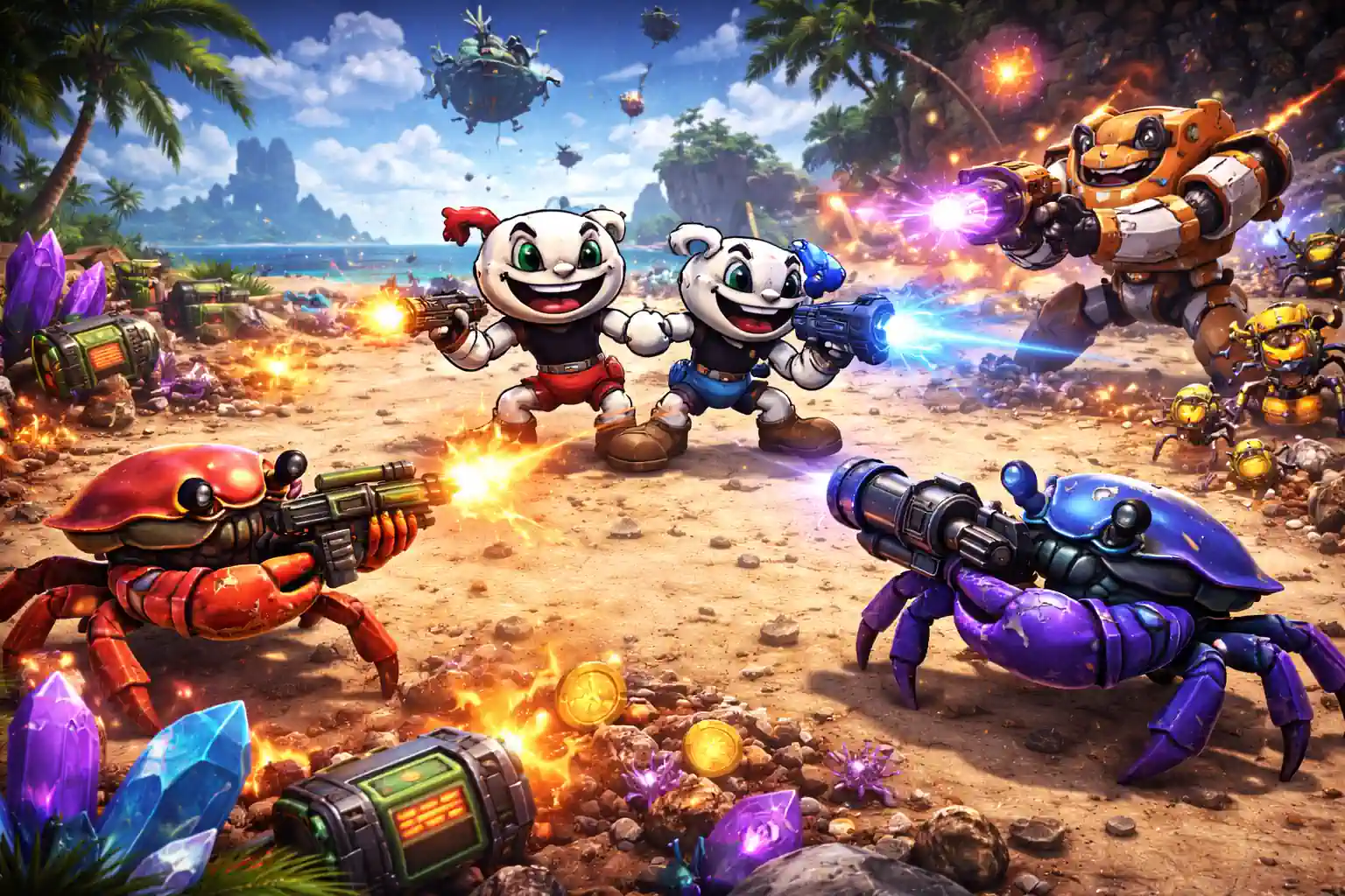 Os Melhores Jogos Bullet Hell em Coop