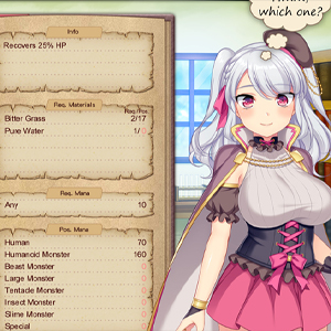 Brave Alchemist Lista de receitas