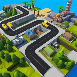 Busway Islands Puzzle - Autobus