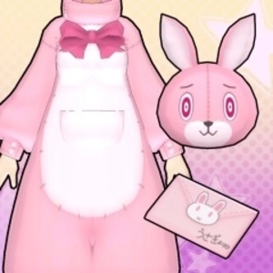 Gal*Gun Double Peace Bunny Kigurumi Costume Set Playstation 4