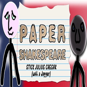 Paper Shakespeare Stick Julius Caesar with dagger Pc