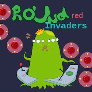 Round Invaders Red Playstation 4