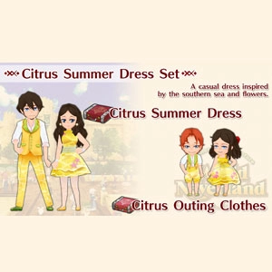 WorldNeverland Elnea Kingdom Citrus Summer Dress Set