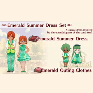 WorldNeverland Elnea Kingdom Emerald Summer Dress Set