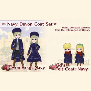 WorldNeverland Elnea Kingdom Navy Devon Coat Set Switch
