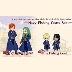WorldNeverland Elnea Kingdom Navy Fishing Coats Set