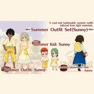 WorldNeverland Elnea Kingdom Summer Outfit Set Sunny