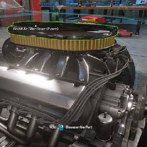 Car Mechanic Simulator 2018 - Cobertura do Filtro de Ar Redondo