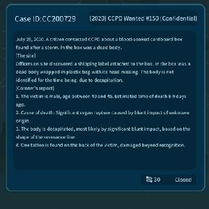 CaseCracker - Base de Dados