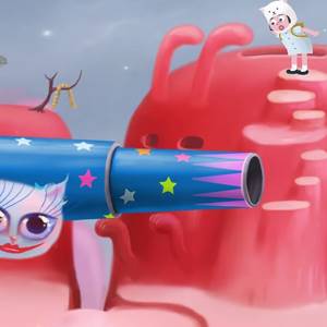 Catie em MeowmeowLand - Rosa