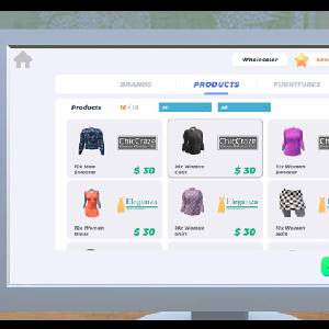 Clothing Store Simulator Website do Produto