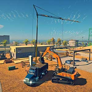 Construction Simulator - Escavadora e Caçamba Basculante