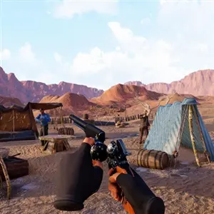 Cowboy Duel Red Wild West Massacre - Acampamento